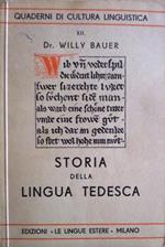 Storia della lingua tedesca. Trad. del Prof. G. Brigadoi. Quaderni di cultura linguistica 12