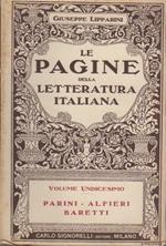 Parini, Alfieri, Baretti. Le pagine della letteratura italiana 11