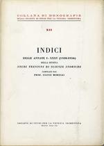 Indici delle annate I-XXXV (1920-1956) della rivista Studi trentini di scienze storiche. Collana di monografie XII