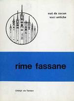 Rime fassane: oǔ s da zacan = voci antiche