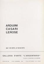 Arduini, Casari, Lerose: dal 1.12.1972 al 15.12.1972