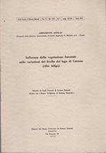 Influenza della vegetazione forestale sulle variazioni del livello del lago di Carezza (Alto Adige). Estratto originale da: Studi trentini di scienze naturali. Sezione B Trento V.49 (1972), n