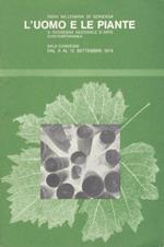 L' uomo e le piante: 3a rassegna d’arte contemporanea: sala convegni dal 6 al 12 settembre 1973