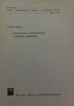 Eguaglianza costituzionale e persone giuridiche. Estr. originale da: Rivista trimestrale di diritto e procedura civile, 1973, n. 2