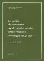 Le vicende del movimento sociale cattolico trentino: primo repertorio cronologico, 1850-1940