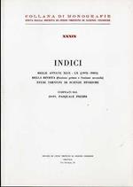 Indici delle annate XLIX-LX (1970-1981) della rivista (Sezione prima e Sezione seconda) Studi trentini di scienze storiche. Collana di monografie XXXIX