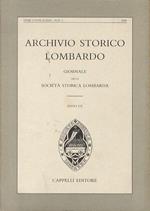 Archivio Storico Lombardo: giornale della Società Storica lombarda: anno CX