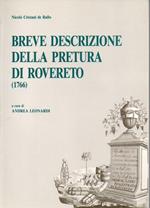 Breve descrizione della pretura di Rovereto