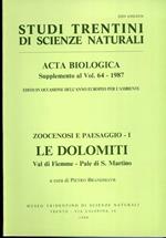 Zoocenosi e paesaggio: I: le Dolomiti: Val di Fiemme, Pale di S. Martino. Suppl. a: Studi trentini di scienze naturali. Acta biologica Trento V. 64, (1987)