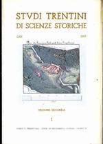 Studi trentini di scienze storiche: rivista della Società di studi per la Venezia Tridentina, Sezione seconda