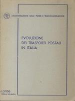 Evoluzione dei trasporti postali in Italia. Amministrazione delle poste e telecomunicazioni