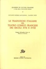 Traduzione Italiane Del Teatro Comico francese dei secoli XVII e XVIII