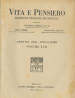 Vita e pensiero: rassegna italiana di coltura