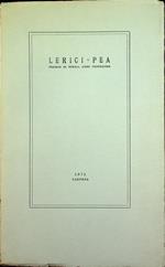 Lerici-Pea: Premio di poesia, anno ventesimo: 1973