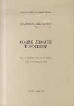 Forze armate e società : ciclo di conferenze diviso in tre seminari, Roma, 14-21-28 ottobre 1986