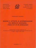 Banche e attività  di intermediazione sul mercato azionario: i risultati di un sondaggio: intervento tenuto nell'ambito del Seminario su 