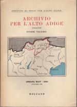 Archivio per l’Alto Adige: Annata XLIV - 1950