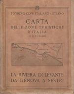 Carta delle zone turistiche d’Italia: la Riviera di Levante da Genova a Sestri