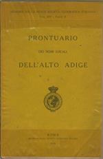 Prontuario dei nomi locali dell’Alto Adige