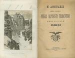 X Annuario della Società degli Alpinisti Tridentini: anno sociale 1883-84