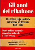 Gli anni del ribaltone: che cosa (e chi) è cambiato nel trentino nel decennio 1985. 1995. Diario politico-economico-ambientale-culturale-altra cronaca