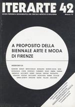 Iterarte: rivista periodica monografica del Circolo Artistico di Bologna: A proposito della Biennale Arte e Moda a Firenze