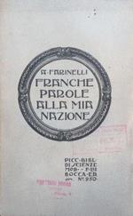 Franche parole alla mia Nazione. (In 5 capitoli)