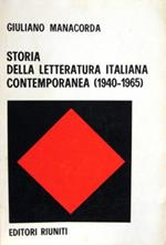 Storia della letteratura italiana contemporanea