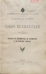 Corso elementare. Volume I. (Scuola Allievi Fuochisti)