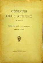 Commentari dell'Ateneo di Brescia per l'anno 1908