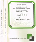 Diritto Del Lavoro Vol.I Ii. I-Il Rapporto Di Lavoro. Ii-Legislazione Sociale