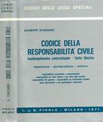 Codice Della Responsabilità Civile. Inadempimento Contrattuale, Fatto Illecito. Legislazione, Giurisprudenza, Dottrina