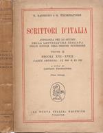 Scrittori d’Italia. antologia per lo studio della letteratura italiana nelle scuole dell’ordine superiore