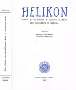 Helikon. Rivista Di Tradizione E Cultura Classica Dell'Università Di Messina Anno Xxxiii-Xxxiv Anni 1993-1994