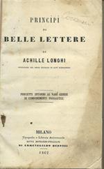 Principi Di Belle Lettere