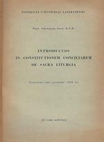 Introductio in constitutionem conciliarem de Sacra Liturgia. Praelectiones anni accademici 1964-65