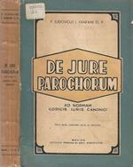 De Jure Parochorum ad norman Codicis Iuris Canonici