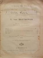 Composizioni facili. per pianoforte di L. van Beethoven - Rondò Op. 51 N. 1 - Sette Bagatelle Op. 33 - Sei Variazioni facili - Sei Variazioni sul Duetto 