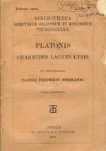 Charmides Laches Lysis Ex Recognitione Caroli Friderici Hermanni