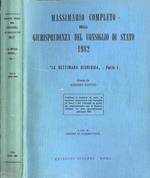 Massimario completo della giurisprudenza del Consiglio di Stato 1982 La settimana giuridica Parte I