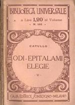 Odi. Epitalami. Elegie