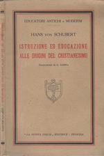 Istruzione Ed Educazione Alle Origini Del Cristianesimo