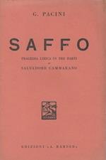 Saffo Tragedia lirica in tre parti di Salvadore Cammarano