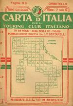 Orbetello Foglio 26. Carta D'Italia Del Touring Club Italiano