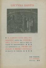Il canto XVII del Paradiso letto nella sala di Dante in Orsanmichele. Con appendice sul Primo rifugio e primo ostello di Dante in Verona