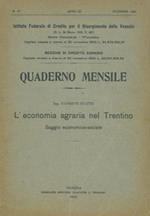 L' economia agraria nel Trentino