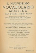 Il nuovissimo vocabolario moderno italiano-inglese inglese-italiano. Supplemento commerciale della Prof. Lora Lamia Gualtieri