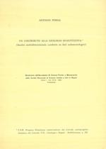 Un contributo alla geologia quantitativa (analisi multidimensionale condotta su dati sedimentologici)