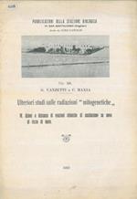 Ulteriori studi sulle radiazioni “mitogenetiche”. IV. Azioni a distanza di reazioni chimiche di ossidazione su uova di riccio di mare