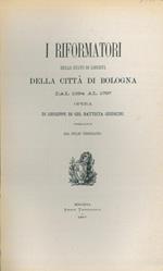 I riformatori dello stato di libertà della città di Bologna dal 1394 al 1797